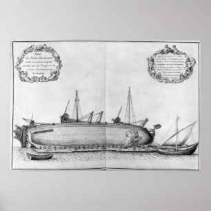 船体に横たわる船舶 ポスター