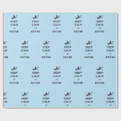 船保に乗って穏やかでカヤックな人 ラッピングペーパー (フラット)