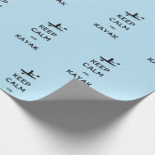 船保に乗って穏やかでカヤックな人 ラッピングペーパー (角)