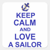 船保乗り好き スクエアシール (正面)