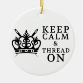 船保工品の静かな糸 セラミックオーナメント (正面)