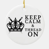 船保工品の静かな糸 セラミックオーナメント (裏面)