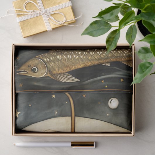 船初期のの切り離し絵画の人魚 薄葉紙 (ギフト)