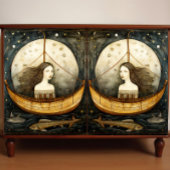 船初期のの切り離し絵画の人魚 薄葉紙