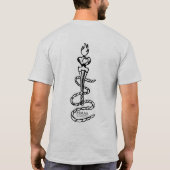 船及びトーチのTシャツ Tシャツ (裏面)