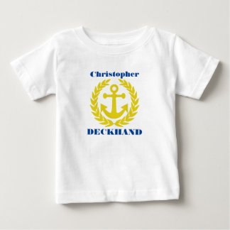 船名といかり ベビーTシャツ