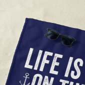 船名の方が生活が良い |海軍 ビーチタオル (インサイチュ)