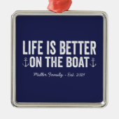 船名は命より貴し |ネイビー メタルオーナメント (正面)