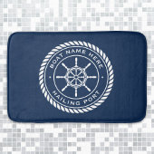 船名及び航海の寄港船の車輪 バスマット