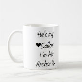 船員およびいかりのマグ コーヒーマグカップ (左)