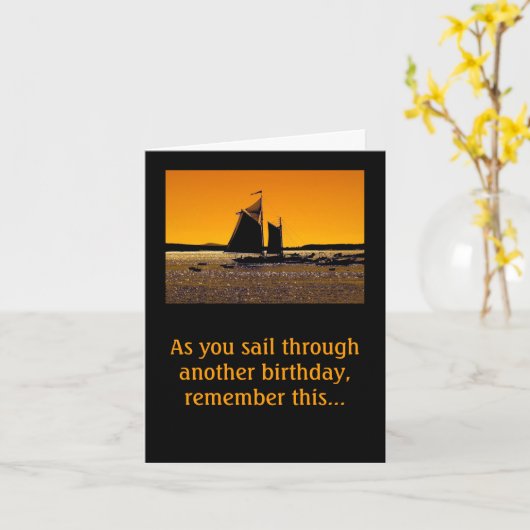 船員が少し食事を！ カード (黄色い花)