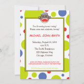 船員のソックス猿の誕生日のパーティの招待状 招待状 (正面)