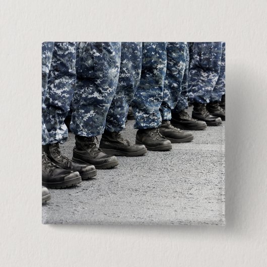 船員の低い断面図 缶バッジ (正面)