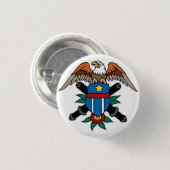 船員の入れ墨-ワシ及び盾-ボタン 缶バッジ (正面&裏面)