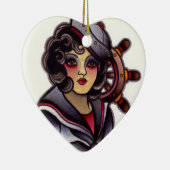 船員の女の子 セラミックオーナメント (右)