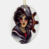 船員の女の子 セラミックオーナメント (右)