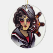 船員の女の子 セラミックオーナメント (左)
