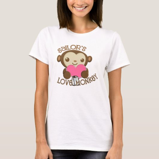 船員の愛猿 Tシャツ (正面)