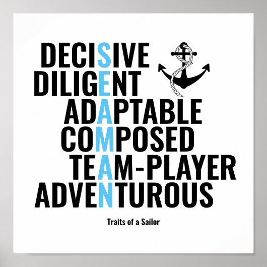 船員の特徴 ポスター (正面)