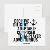 船員の特徴 ポストカード (正面/裏面)