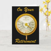 船員の退職の挨拶状 カード (黄色い花)