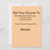 船員の退職パーティー招待状 招待状 (裏面)