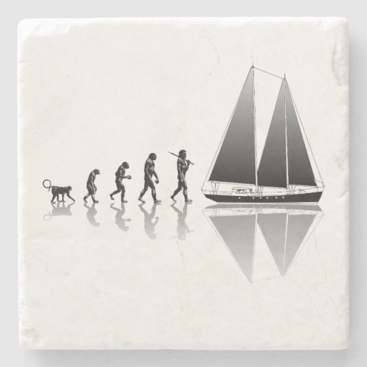 船員の進化 ストーンコースター (正面)