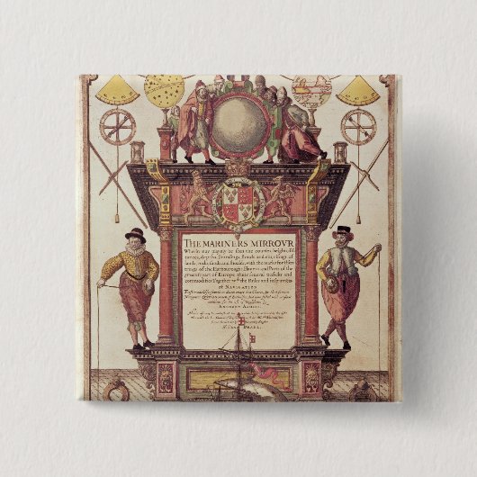 船員の鏡、titlepage 缶バッジ (正面)