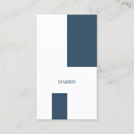 船員の青くモダンな幾何学的 名刺