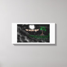 船員ハートカンバスプリント