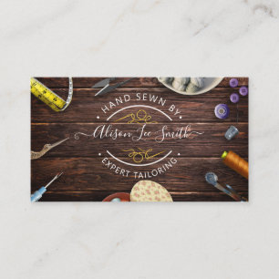 船員又はテーラーデスクハンド縫い名刺 名刺