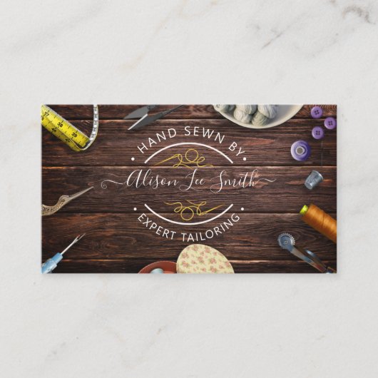 船員又はテーラーデスクハンド縫い名刺 名刺 (正面)