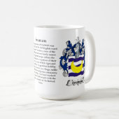 船員家族の紋章付き外衣 コーヒーマグカップ (正面右)