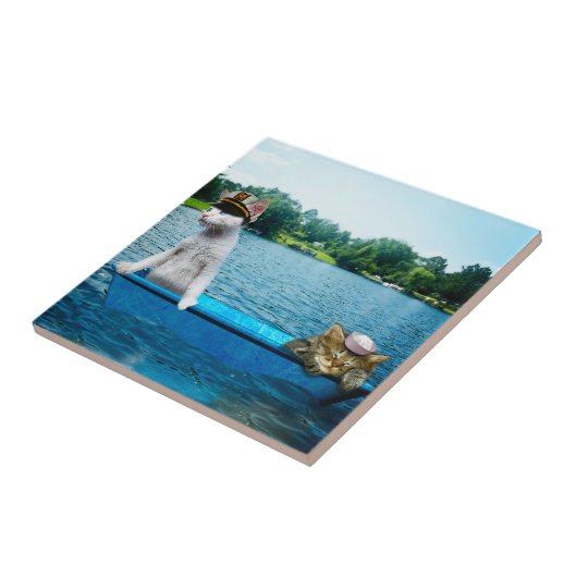 船員猫 タイル (側面)