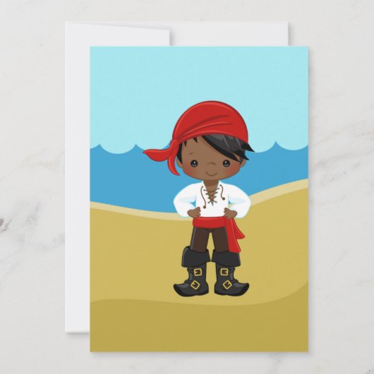 船員誕生日招待状カード (裏面)