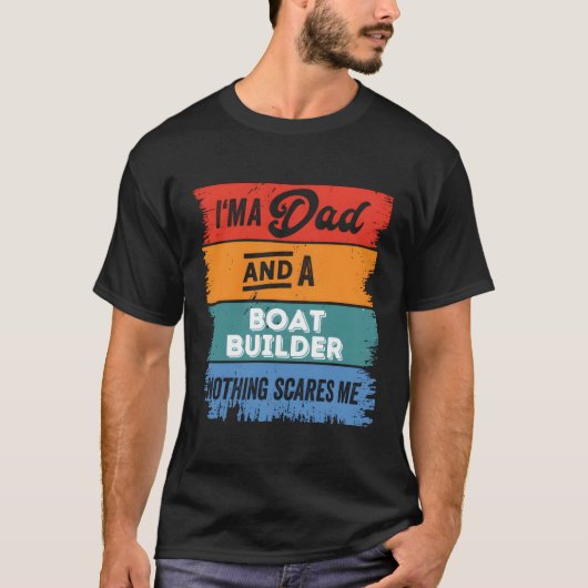 船大工の父を誇りに思うパパ伝説 Tシャツ (正面)
