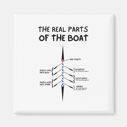 船実在の部分 マグネット (正面)
