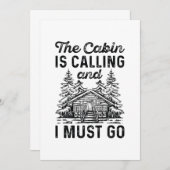 船室から電話がかかってきたから行かねばならない サンキューカード (正面/裏面)