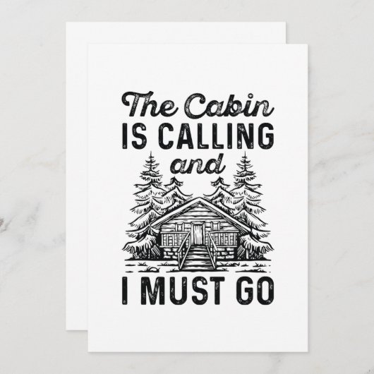 船室から電話がかかってきたから行かねばならない サンキューカード (正面/裏面)