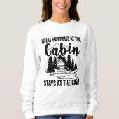 船室で起こること船室の言葉に留まる スウェットシャツ (正面)