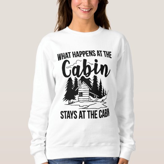 船室で起こること船室の言葉に留まる スウェットシャツ (正面)