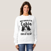 船室で起こること船室の言葉に留まる スウェットシャツ (正面フル)