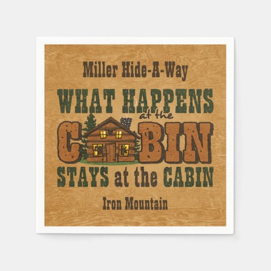 船室で起こる スタンダードカクテルナプキン (正面)