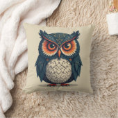 船尾フクロウ クッション (ブランケット)