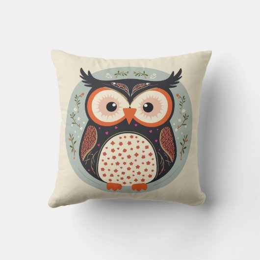 船尾フクロウ クッション (裏面)