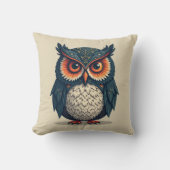 船尾フクロウ クッション (正面)