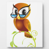 船尾フクロウ フォトプラーク (正面)