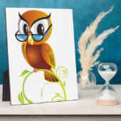 船尾フクロウ フォトプラーク (側面)