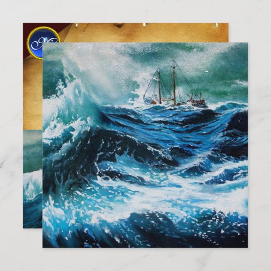 船嵐の海で，羊皮紙 (正面/裏面)