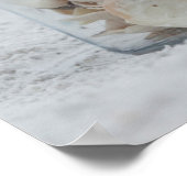 船底の瓶がビーチ |フロリダ ポスター (角)